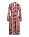 Caractere Caractère Woman Midi Dress Sand Size 8 Polyester, Elastane In Beige