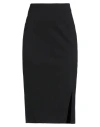 Caractere Caractère Woman Midi Skirt Black Size 2 Viscose, Polyamide, Elastane