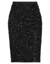 Caractere Caractère Woman Midi Skirt Dark Green Size 8 Polyester, Elastane, Polyamide, Viscose In Black