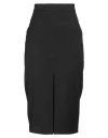 Caractere Caractère Woman Midi Skirt Black Size 6 Polyester, Viscose, Elastane In Black