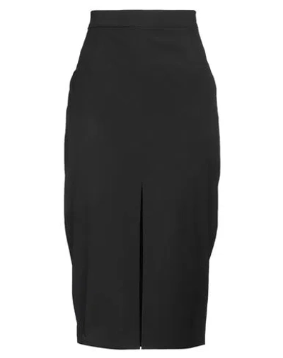 Caractere Caractère Woman Midi Skirt Black Size 6 Polyester, Viscose, Elastane