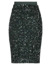 Caractere Caractère Woman Midi Skirt Dark Green Size 8 Polyester, Elastane, Polyamide, Viscose