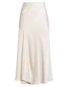 Caractere Caractère Woman Midi Skirt Ivory Size 8 Polyester In White