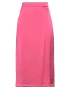 Caractere Caractère Woman Midi Skirt Magenta Size 6 Polyester In Magenta