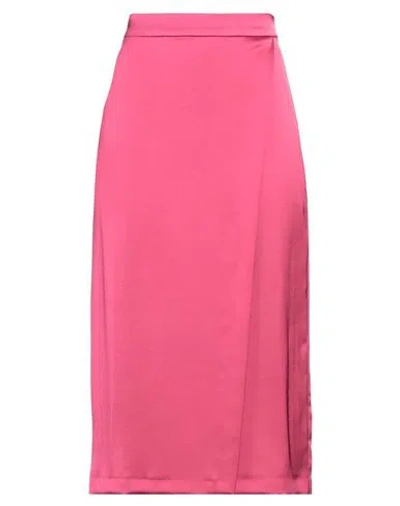 Caractere Caractère Woman Midi Skirt Magenta Size 6 Polyester