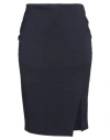 Caractere Caractère Woman Midi Skirt Midnight Blue Size 12 Viscose, Polyamide, Elastane
