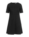Caractere Caractère Woman Mini Dress Black Size 10 Viscose, Polyamide, Elastane In Black