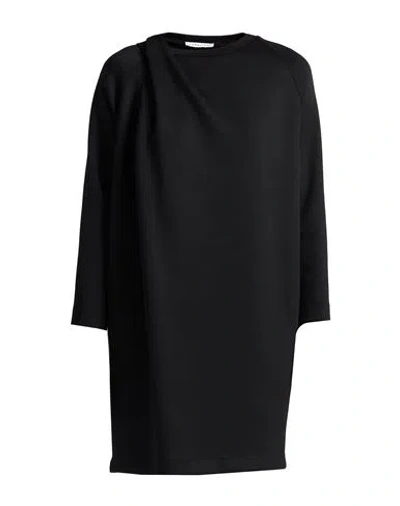 Caractere Caractère Woman Mini Dress Black Size L Viscose, Polyester, Elastane