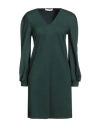 Caractere Caractère Woman Mini Dress Dark Green Size 4 Viscose, Polyamide, Elastane