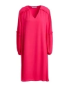 Caractere Caractère Woman Mini Dress Fuchsia Size 12 Polyester In Pink