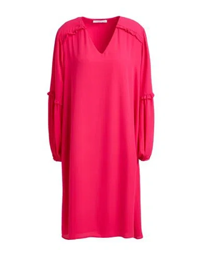 Caractere Caractère Woman Mini Dress Fuchsia Size 12 Polyester In Pink