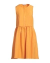 Caractere Caractère Woman Mini Dress Orange Size 12 Polyester
