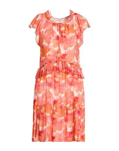 Caractere Caractère Woman Mini Dress Orange Size 6 Viscose