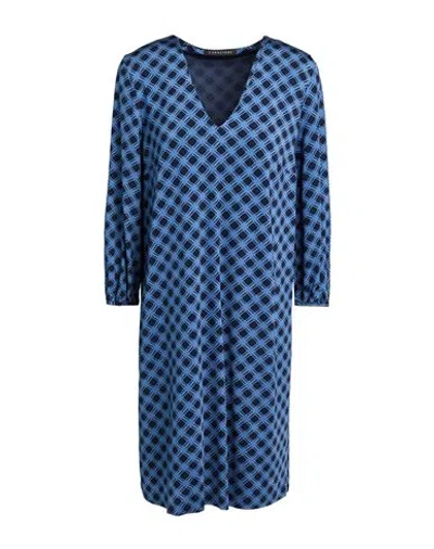 Caractere Caractère Woman Mini Dress Slate Blue Size 10 Viscose, Elastane