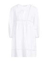 Caractere Caractère Woman Mini Dress White Size 10 Cotton