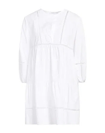 Caractere Caractère Woman Mini Dress White Size 10 Cotton