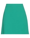 Caractere Caractère Woman Mini Skirt Emerald Green Size 10 Polyethylene In Green