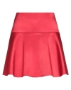 Caractere Caractère Woman Mini Skirt Red Size 8 Polyester, Elastane In Red