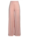 Caractere Caractère Woman Pants Apricot Size L Polyester In Orange