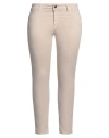 Caractere Caractère Woman Pants Beige Size 26 Cotton, Lyocell, Elastane In Beige