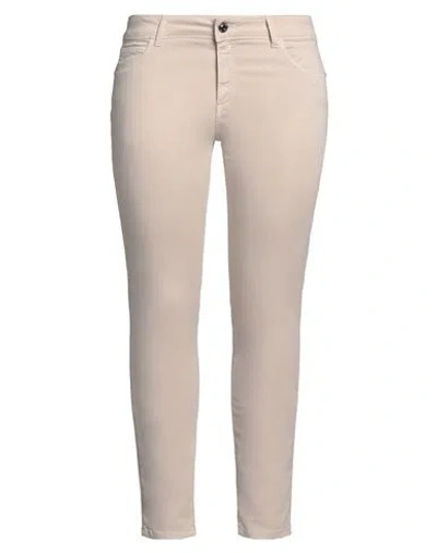 Caractere Caractère Woman Pants Beige Size 26 Cotton, Lyocell, Elastane