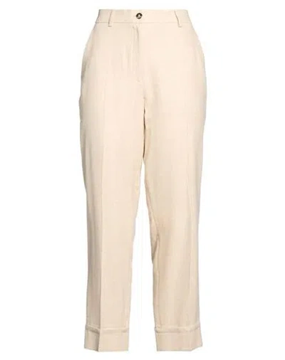 Caractere Caractère Woman Pants Beige Size 4 Viscose, Wool