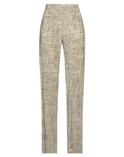 Caractere Caractère Woman Pants Beige Size Xl Viscose, Elastane In Sand