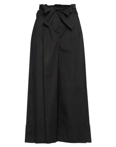 Caractere Caractère Woman Pants Black Size 10 Cotton