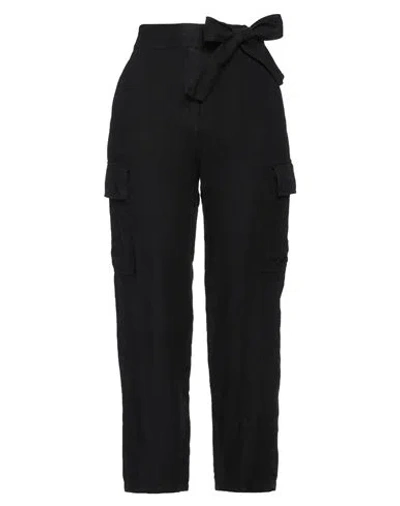 Caractere Caractère Woman Pants Black Size 10 Linen