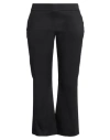 Caractere Caractère Woman Pants Black Size 14 Cotton, Elastane In Black