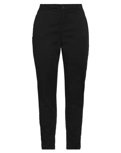 Caractere Caractère Woman Pants Black Size 12 Cotton, Lyocell, Elastane