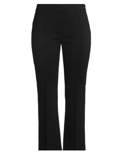 Caractere Caractère Woman Pants Black Size 14 Viscose, Polyamide, Elastane