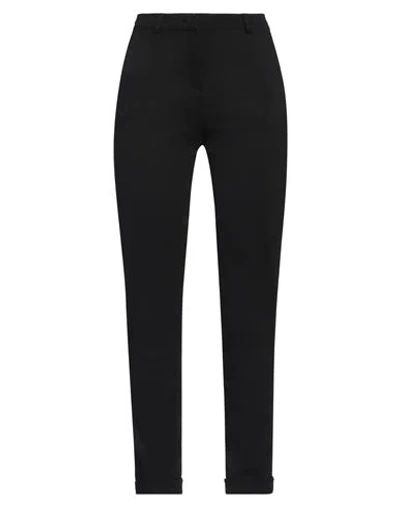 Caractere Caractère Woman Pants Black Size 12 Viscose, Polyamide, Elastane