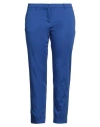 Caractere Caractère Woman Pants Blue Size 12 Cotton, Polyester, Elastane