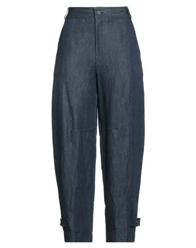 Caractere Caractère Woman Pants Blue Size 6 Lyocell