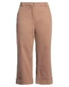 Caractere Caractère Woman Pants Camel Size 14 Cotton, Elastane In Beige
