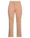 Caractere Caractère Woman Pants Sand Size 8 Polyester, Viscose, Elastane In Beige