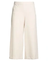 Caractere Caractère Woman Pants Cream Size 10 Polyester, Viscose, Elastane In White