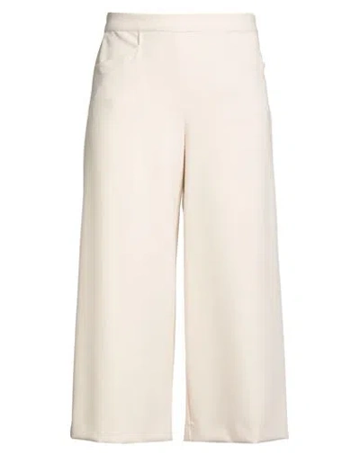 Caractere Caractère Woman Pants Cream Size 10 Polyester, Viscose, Elastane In White