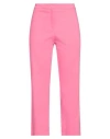 Caractere Caractère Woman Pants Fuchsia Size 12 Cotton, Polyamide, Elastane In Pink