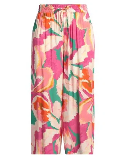 Caractere Caractère Woman Pants Fuchsia Size 12 Viscose In Pink