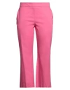 Caractere Caractère Woman Pants Fuchsia Size 14 Cotton, Elastane In Pink