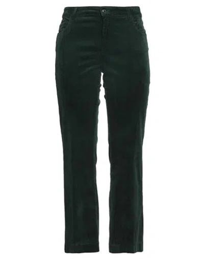Caractere Caractère Woman Pants Green Size 36 Cotton, Modal, Elastane In Green
