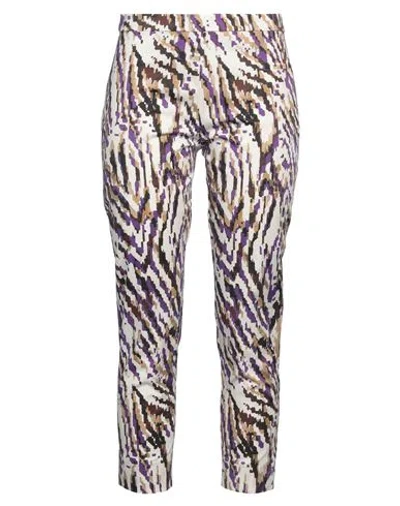 Caractere Caractère Woman Pants Ivory Size 10 Cotton, Elastane In White