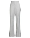 Caractere Caractère Woman Pants Light Grey Size 6 Polyester, Viscose, Elastane In Gray