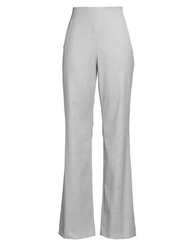 Caractere Caractère Woman Pants Light Grey Size 6 Polyester, Viscose, Elastane In Gray