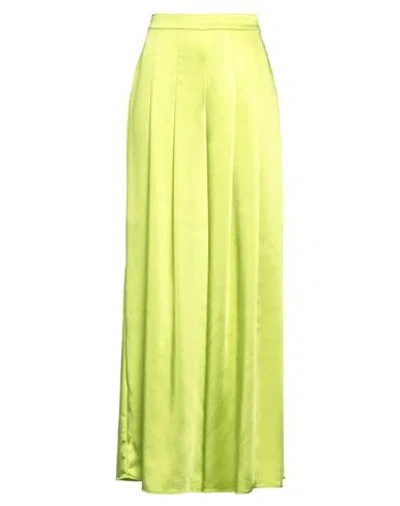 Caractere Caractère Woman Pants Lime Green Size 8 Polyester In Yellow