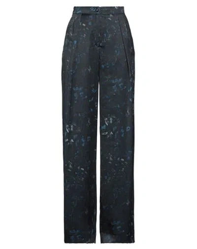 Caractere Caractère Woman Pants Midnight Blue Size 2 Polyester