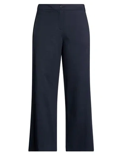Caractere Caractère Woman Pants Midnight Blue Size 12 Viscose, Polyamide, Elastane