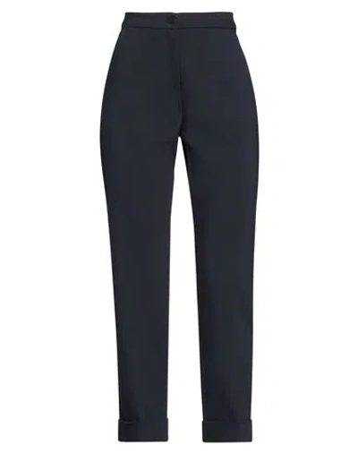 Caractere Caractère Woman Pants Midnight Blue Size 14 Cotton, Polyester, Elastane